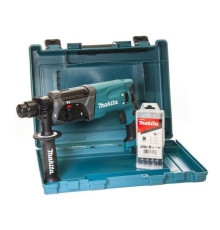 Перфоратор Makita HR2470X15 в кейсе + набор буров