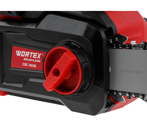 Пила цепная аккумуляторная Wortex 2333070, с аккумулятором и зарядным устройством