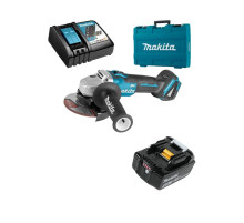 Аккумуляторная углошлифмашина Makita LXT DGA504RT в кейсе