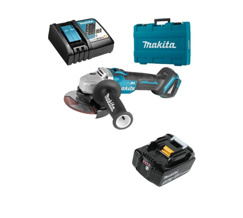 Аккумуляторная углошлифмашина Makita LXT DGA504RT в кейсе