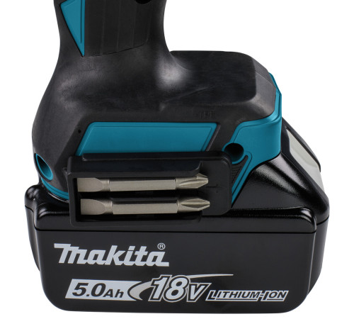 Дрель-шуруповерт аккумуляторная ударная Makita LXT DHP486RTJ, MAKPAC