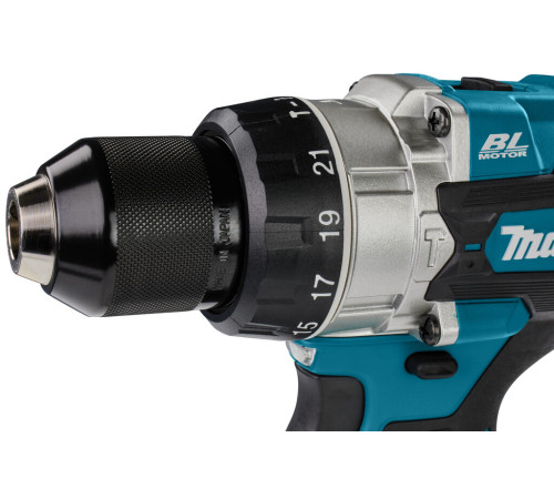 Дрель-шуруповерт аккумуляторная ударная Makita LXT DHP486RTJ, MAKPAC