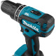 Дрель-шуруповерт аккумуляторная ударная Makita LXT DHP485SYE, в кейсе