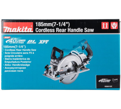 Пила циркулярная аккумуляторная Makita XGT RS001GZ, без аккумулятора и зарядного устройства
