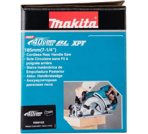 Пила циркулярная аккумуляторная Makita XGT RS001GZ, без аккумулятора и зарядного устройства