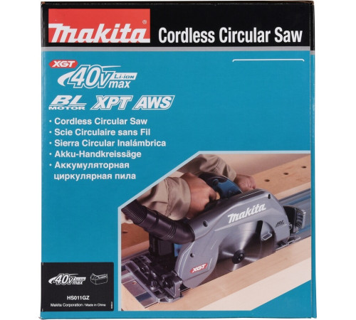Пила циркулярная аккумуляторная Makita XGT HS011GZ, без аккумулятора и зарядного устройства