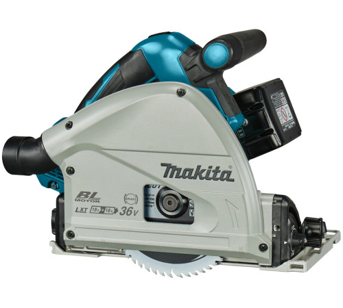 Пила циркулярная погружная аккумуляторная Makita LXT DSP601ZU, с аккумулятором и зарядным устройством