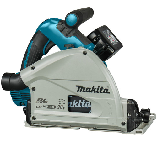 Пила циркулярная погружная аккумуляторная Makita LXT DSP601ZU, с аккумулятором и зарядным устройством
