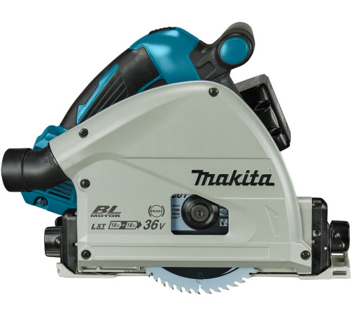 Пила циркулярная погружная аккумуляторная Makita LXT DSP601ZU, с аккумулятором и зарядным устройством