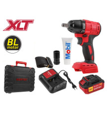 Гайковерт аккумуляторный ударный Wortex CWR0318, в кейсе, комплект ALL1 XLT