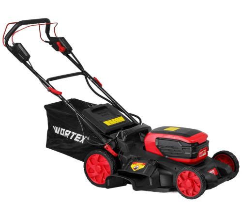 Газонокосилка аккумуляторная Wortex CLM 4536-4 XLT, комплект с аккумулятором 2х6 Ач и зарядным устройством (самоходная, складная)