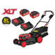 Газонокосилка аккумуляторный Wortex CLM 4536-4 в коробке XLT SET бесщёточный двигатель, самоходная, 18 В+18 В, 2х4Ач, комплект