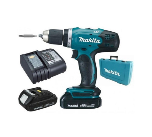 Аккумуляторная дрель-шуруповерт Makita LXT DDF453SYE в кейсе