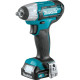 Гайковерт аккумуляторный ударный Makita CXT TW140DWAE, в комплекте с аккумулятором и зарядным устройством