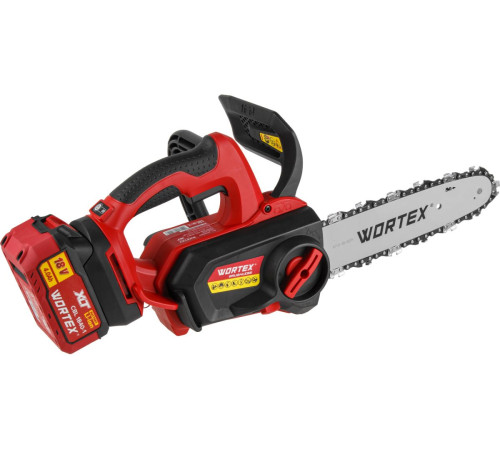 Пила цепная аккумуляторная Wortex 2325004, в кейсе, с аккумулятором и зарядным устройством