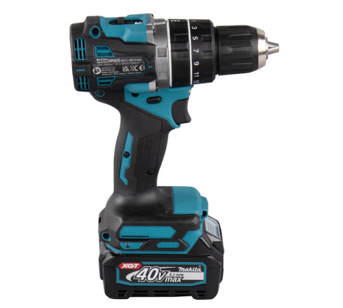 Дрель-шуруповерт аккумуляторная ударная Makita XGT HP002GD201, MAKPAC