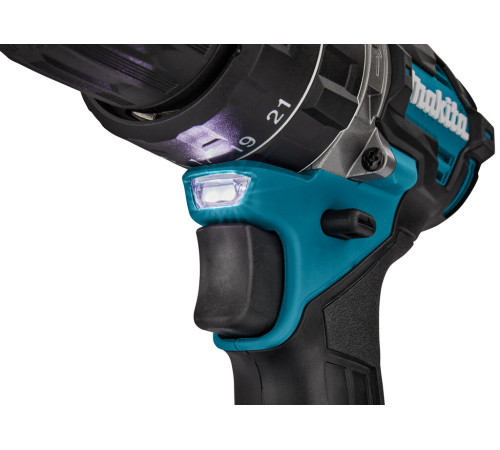 Дрель-шуруповерт аккумуляторная ударная Makita XGT HP002GD201, MAKPAC