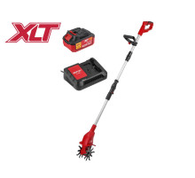 Культиватор аккумуляторный Wortex CRC 3018 XLT, комплект с аккумулятором и зарядным устройством (18 В, 2 фрезы)