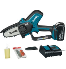 Пила цепная аккумуляторная Makita LXT DUC101SF, с аккумулятором и зарядным устройством