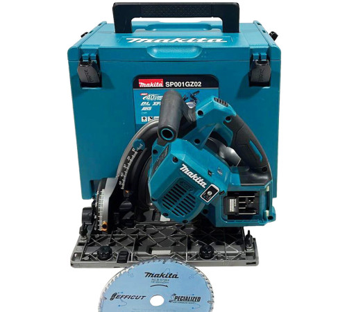 Пила циркулярная аккумуляторная Makita XGT SP001GZ02, с аккумулятором и зарядным устройством
