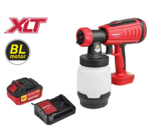 Краскораспылитель аккумуляторный Wortex CPS 1808 ALL1 XLT, комплект с аккумулятором 4 Ач и зарядным устройством (бесщёточный, 18 В)