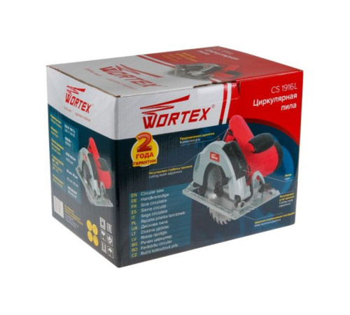 Пила циркулярная Wortex CS 1916L, диск 190 мм, с лазером