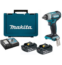 Гайковерт аккумуляторный ударный Makita LXT DTW181RFE, в кейсе
