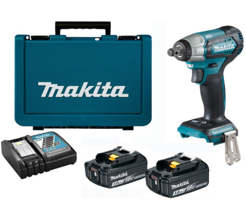 Гайковерт аккумуляторный ударный Makita LXT DTW181RFE, в кейсе