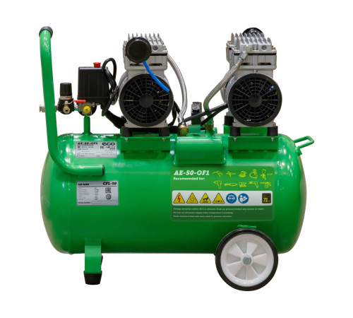 Компрессор поршневой безмасляный ECO AE-50-OF1