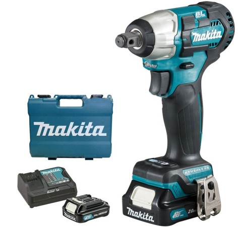 Гайковерт аккумуляторный ударный Makita CXT TW161DWAE, в комплекте с аккумулятором и зарядным устройством