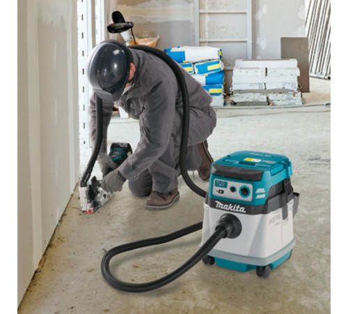 Строительный пылесос Makita DVC150LZ, гибридный (аккумулятор/сеть)