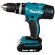 Дрель-шуруповерт аккумуляторная ударная Makita LXT DHP453SYE, в кейсе