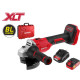 Аккумуляторная углошлифмашина Wortex LX CAG 1812-1 E в кейсе ALL1 XLT SET бесщёточная, 18 В, 125 мм, 8000 об/мин