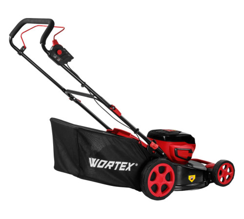Газонокосилка аккумуляторная Wortex CLM 4536 XLT, без аккумулятора и зарядного устройства (бесщёточный двигатель, 36 В, ширина 46 см)