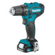 Аккумуляторная дрель-шуруповёрт Makita CXT DF333DWYE, в кейсе с набором бит