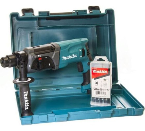 Перфоратор Makita HR2470X15 в кейсе + набор буров