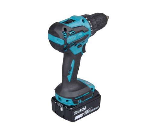 Аккумуляторная ударная дрель-шуруповёрт Makita LXT DHP490SF1J, в кейсе MAKPAC