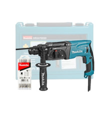 Перфоратор HR2470X20 в кейсе + набор буров D-00703 5 шт Makita
