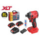 Аккумуляторный ударный гайковерт/винтоверт Wortex CWR 0218 в кейсе XLT 2x2 А*ч, бесщёточный, 18 В, 220 Н*м