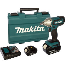 Гайковерт аккумуляторный ударный Makita LXT DTW190RME, в комплекте с аккумулятором и зарядным устройством
